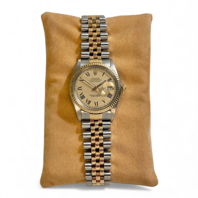 Rolex Datejust 1986 Champagne Roman Dial Jubilee Watch