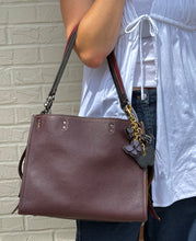 Coach Bag, Burgundy Leather Rogue Tote