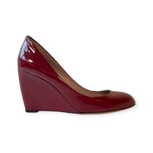 Gucci Shoes, Burgundy Patent Leather Wedges (size 40)