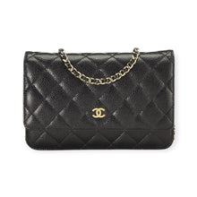 Chanel Bag, 2025 Black Caviar Leather Wallet on Chain Crossbody