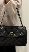 Chanel Bag, Black Lambskin Leather Quilted “In and Out” Maxi Shoulder Bag