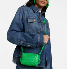 Bottega Veneta Bag, Green Loop Candy Intrecciato Leather Crossbody