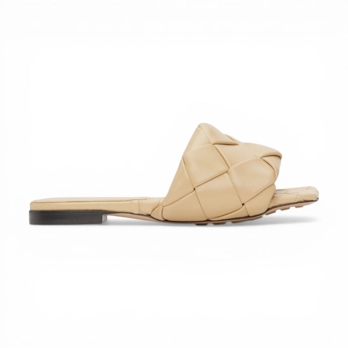 Bottega Veneta Shoes, Beige Intrecciato Lido Sandals (size 38)