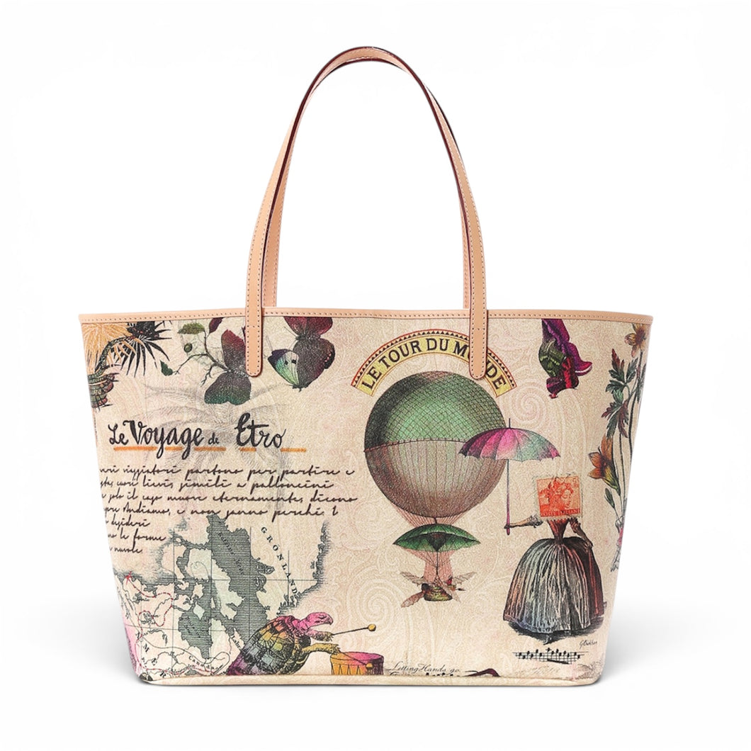 Versace Bag, Postcard Print Medium Tote
