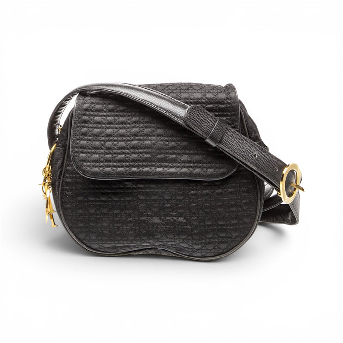 Christian Dior Bag, 1980’s Vintage Black Cannage Crossbody