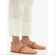 Stella McCartney Shoes, Nude Falabella Chain Faux Leather Ballet Flats (size 40)