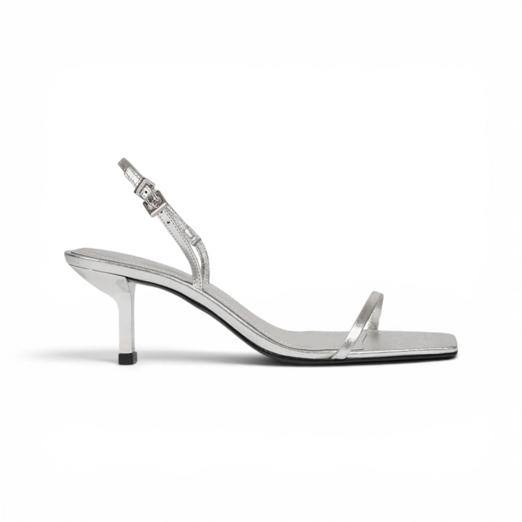Schutz Shoes, Silver Judith Metallic Sandals