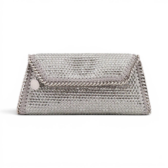 Stella McCartney Bag, Falabella Silver Embellished Clutch
