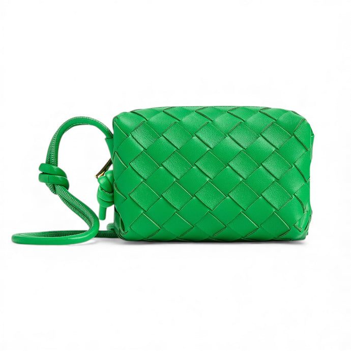 Bottega Veneta Bag, Green Loop Candy Intrecciato Leather Crossbody
