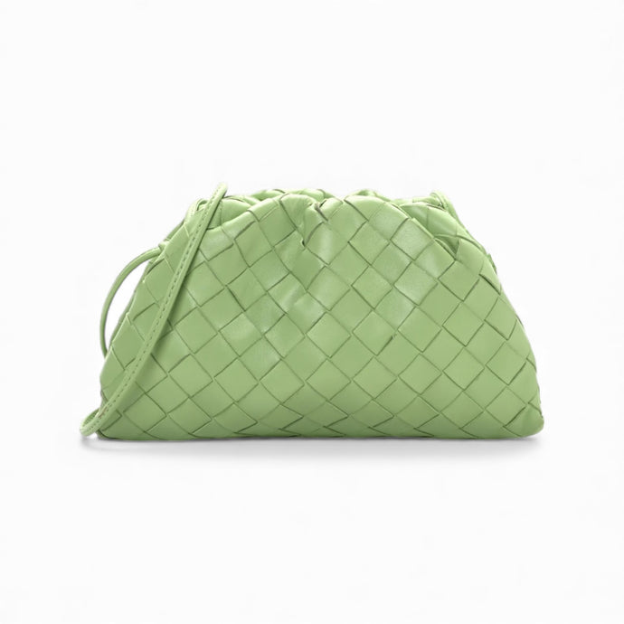 Bottega Veneta Bag, Pistachio Nappa Intrecciato ‘The Mini Pouch’ Crossbody