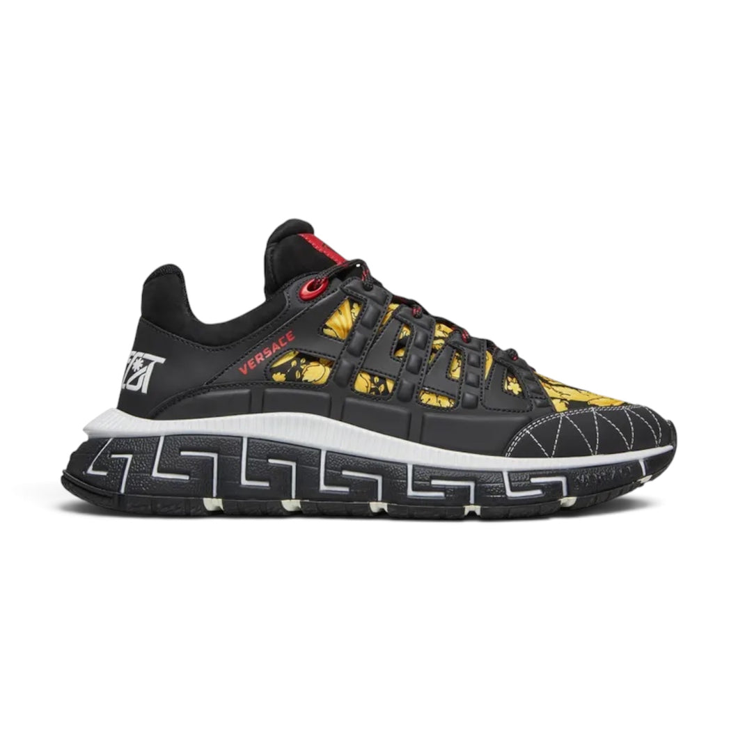 Versace Shoes, Black Barocco Sneakers (size 37)