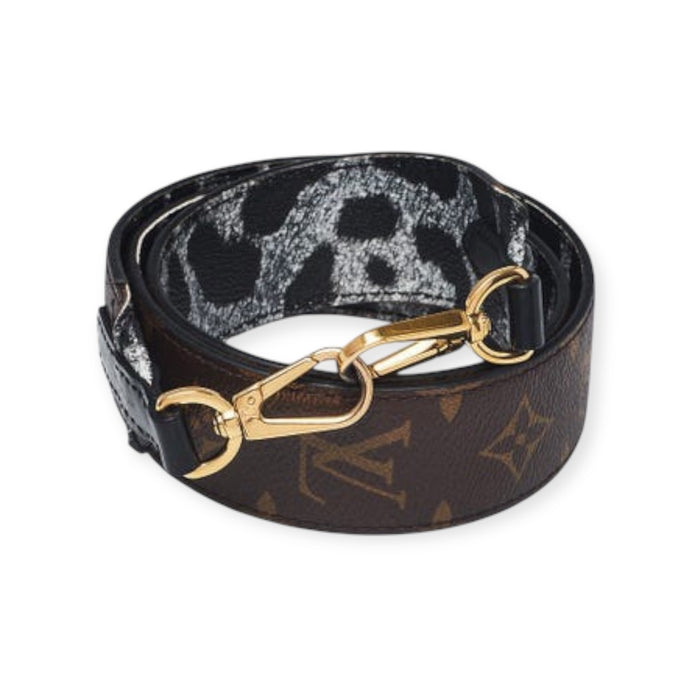 Louis Vuitton Monogram & Leopard Print Bandouliere Shoulder Strap