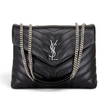 Saint Laurent Bag, Black Quilted Leather Loulou Medium Chain Bag