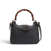 Gucci Bag, Black Leather Diana Small Bamboo Shoulder Bag