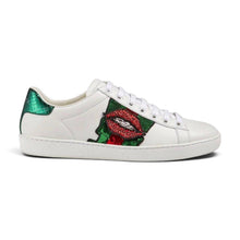 Gucci Shoes, White Leather Ace Sneakers (size 37.5)