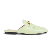Gucci Shoes, Pistachio Green Leather Princeton Mules (size 38)