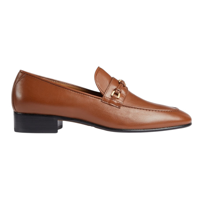 Gucci Shoes, Brown Leather GG Interlocking Loafers (size 37.5)