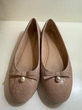 Christian Dior Shoes, Nude Calfskin Cannage Pearl Bow Ballet Flats (size 40.5)