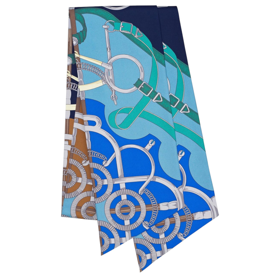 Hermès Eperon d'Or Maxi Twilly Silk Scarf