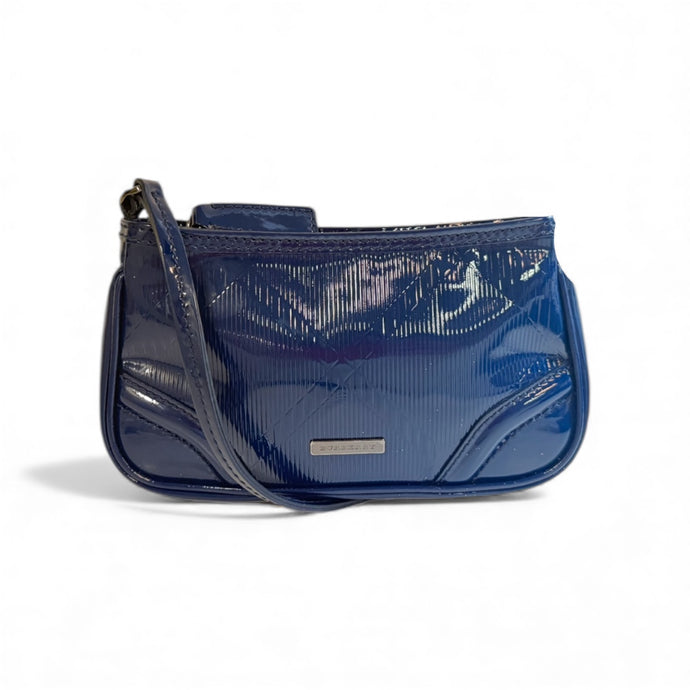 Burberry Bag, Blue Mini Patent Leather Pouchette