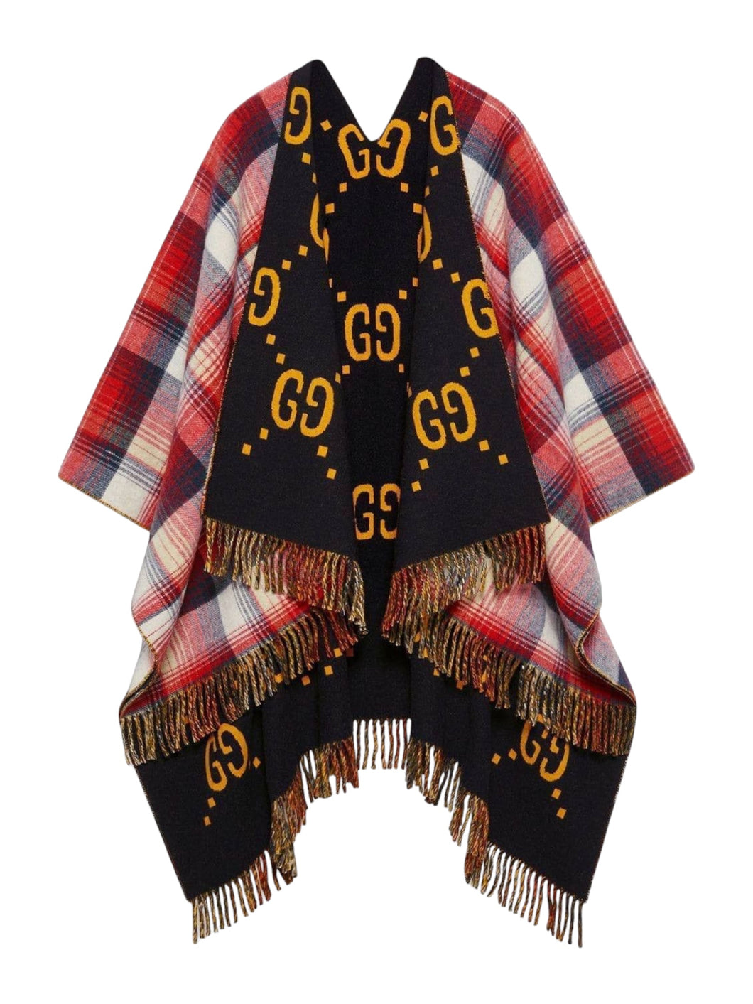Gucci GG Reversible Wool Poncho