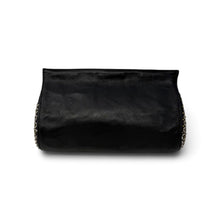 Calleen Cordero Bag, Black Leather Hand-Studded Clutch