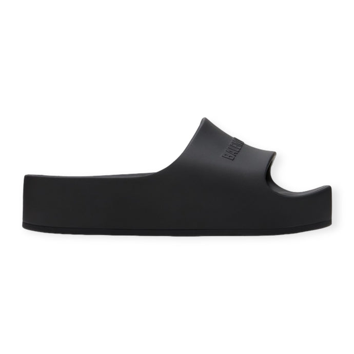 Balenciaga Shoes, Black Rubber Slide Sandals (size 40)