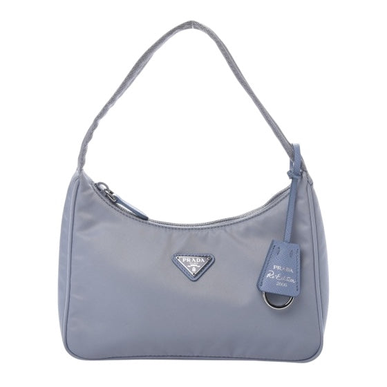 Prada Bag, Light Blue Tessuto Nylon Mini Re-Edition 2000 Bag