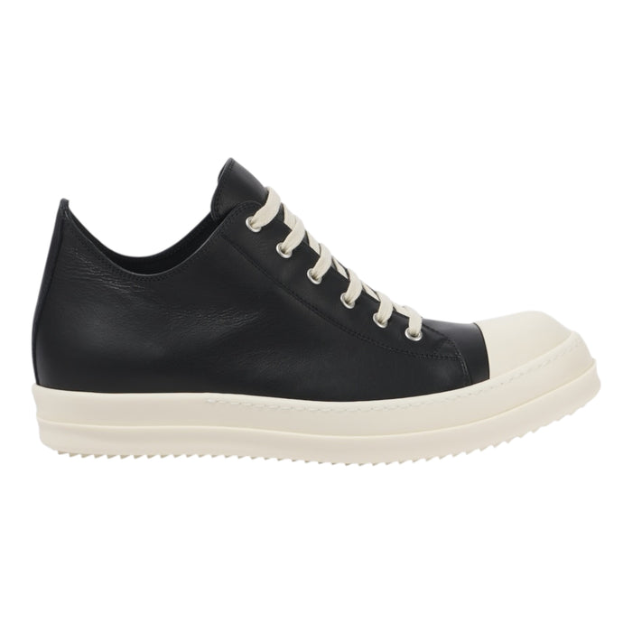 Rick Owens Shoes, Black Leather Sneakers (size 39)