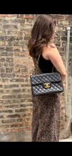 Chanel Bag, 1997 Black Lambskin Quilted XL Jumbo Single Flap