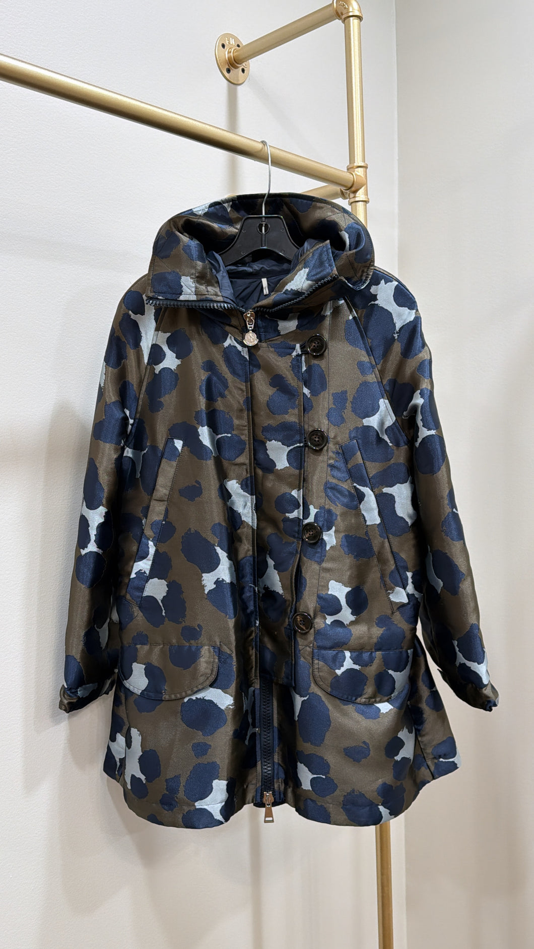 Moncler Pistache Camouflage Giubbotto Parka Jacket
