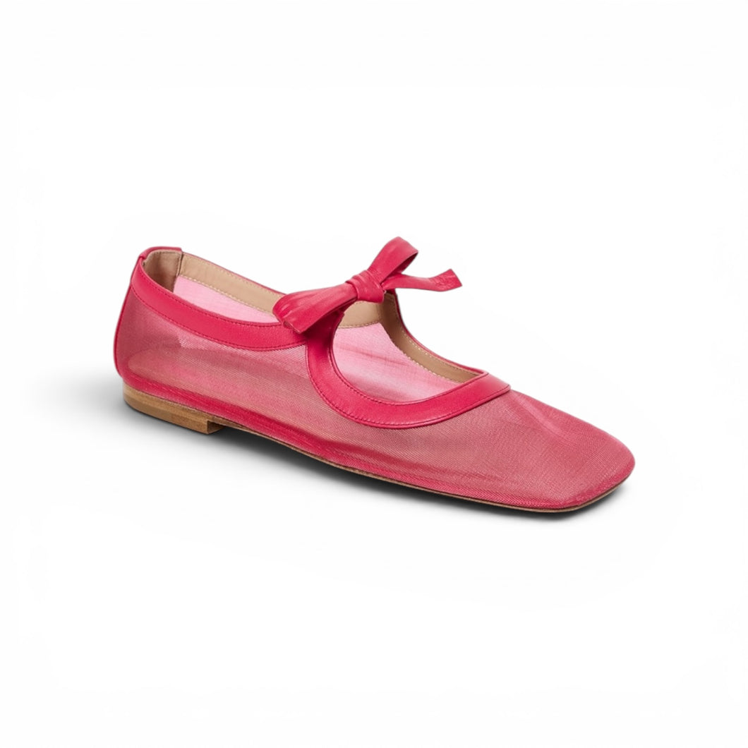 Ulla Johnson Shoes, Pink Mesh Cleo Flats