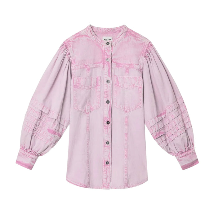 Marant Etoile Pink Patch Pocket Shirt