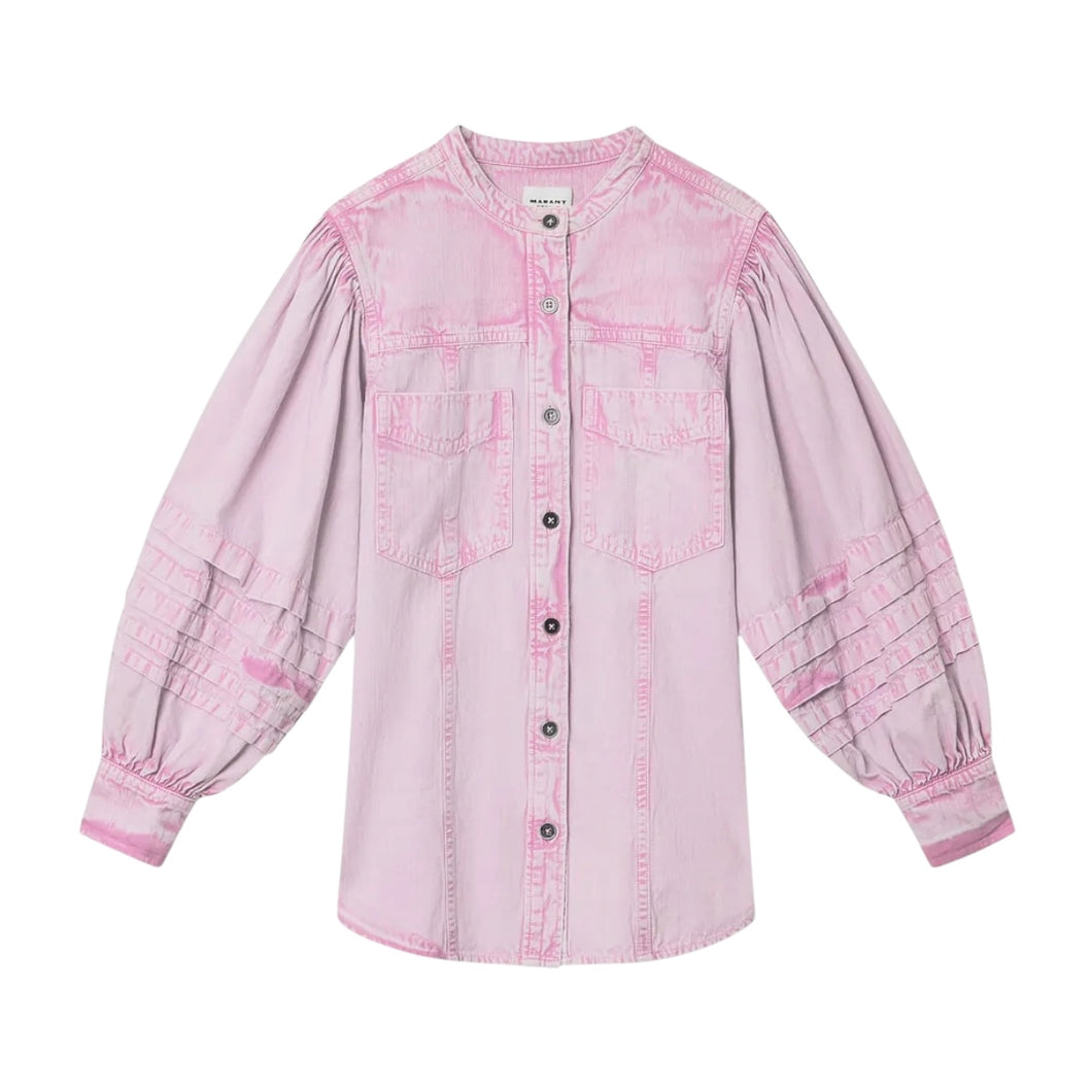 Marant Etoile Pink Patch Pocket Shirt