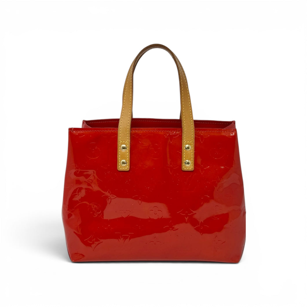 Louis Vuitton Bag, Poppy Red Monogram Vernis Reade PM Tote