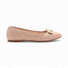 Christian Dior Shoes, Nude Calfskin Cannage Pearl Bow Ballet Flats (size 40.5)