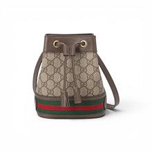 Gucci Bag, GG Supreme Monogram Web Mini Ophidia Bucket Bag