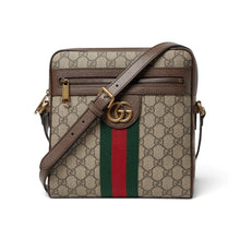 Gucci Bag, GG Supreme Monogram Web Small Ophidia Messenger Bag