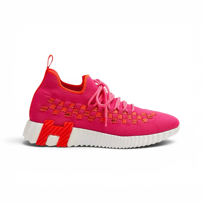 Hermès Shoes, Pink & Orange Flex Sneakers (size 37)