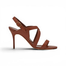 Manolo Blahnik Shoes, Brown Nappa Leather Sandals (size 39.5)