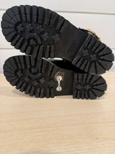 Versace Shoes, Black Leather with Shearling Boots (size 36)