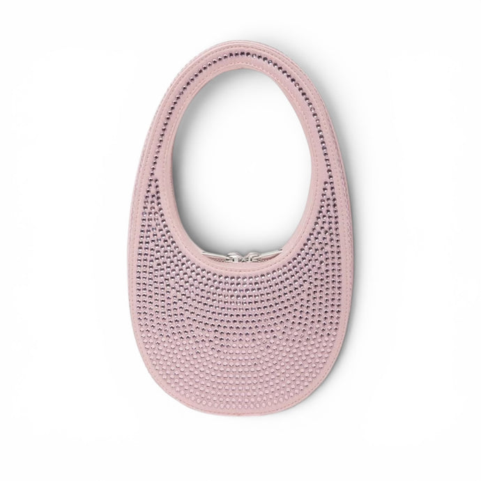 Coperni Bag, Pink Crystal-Embellished Mini Swipe Bag