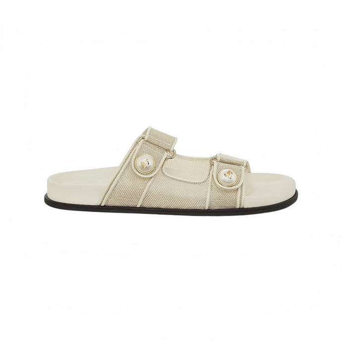 Jimmy Choo Shoes, Fayence Metallic Mesh Sandals (size 37)