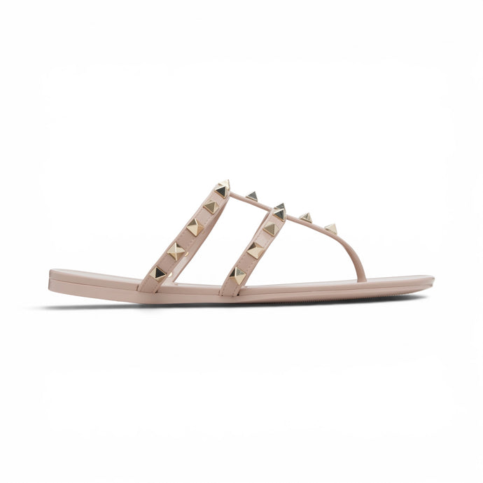 Valentino Shoes, Nude Rubber Rockstud Thong Sandals (size 37)