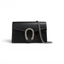 Gucci Bag, Black Pebbled Leather Dionysus Super Mini Chain Bag