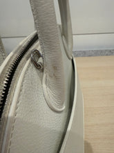 Balenciaga Bag, White Leather Graffiti Logo Print Ville Top Handle Bag