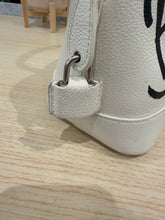 Balenciaga Bag, White Leather Graffiti Logo Print Ville Top Handle Bag