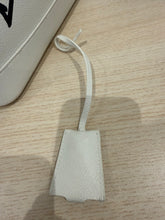 Balenciaga Bag, White Leather Graffiti Logo Print Ville Top Handle Bag