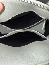 Balenciaga Bag, White Leather Graffiti Logo Print Ville Top Handle Bag