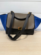 Celine Bag, Calfskin Nubuck Small Tri-Color Trapeze Bag
